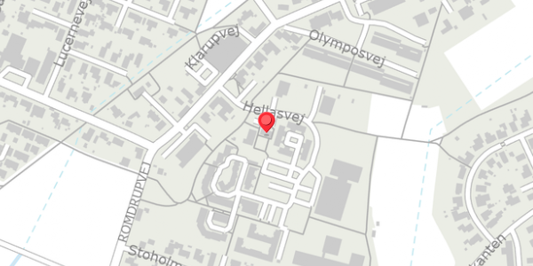 Trafikstøjkort på Hellasvej 8, 9270 Klarup