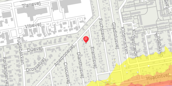 Trafikstøjkort på Erantisvej 8, . , 4100 Ringsted
