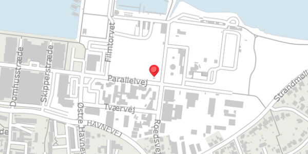 Trafikstøjkort på Parallelvej 43, 4300 Holbæk