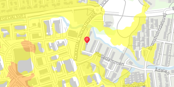 Trafikstøjkort på Mølledammen 3I, 2980 Kokkedal