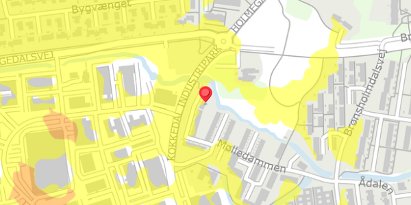Trafikstøjkort på Mølledammen 5D, 2980 Kokkedal