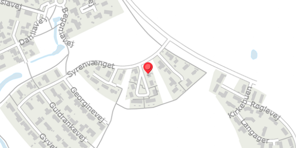 Trafikstøjkort på Irisvej 1, 4420 Regstrup