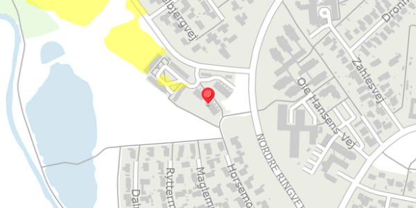 Trafikstøjkort på Bjergbakken 17, 4100 Ringsted