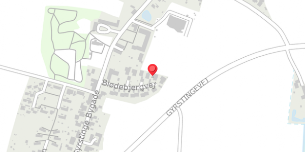 Trafikstøjkort på Blødebjergvej 9, . , 4100 Ringsted