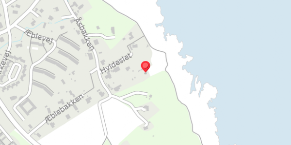 Trafikstøjkort på Hyldeslet 8, 3770 Allinge