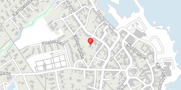 Trafikstøjkort på Nørregade 11, 3770 Allinge