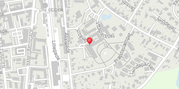 Trafikstøjkort på Vitavej 67, 8300 Odder