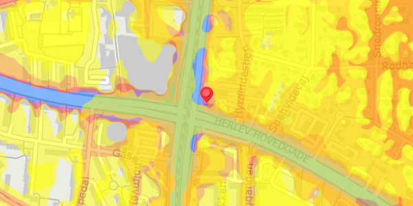 Trafikstøjkort på Herlev Ringvej 2A, 2730 Herlev