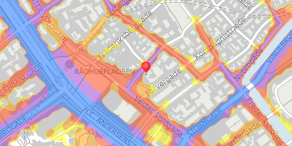 Trafikstøjkort på Lavendelstræde 17A, 1. th, 1462 København K