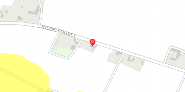 Trafikstøjkort på Middelfartvej 36, . , 5466 Asperup