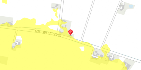 Trafikstøjkort på Middelfartvej 43, . , 5466 Asperup