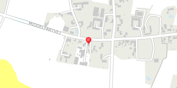Trafikstøjkort på Middelfartvej 54, . , 5466 Asperup