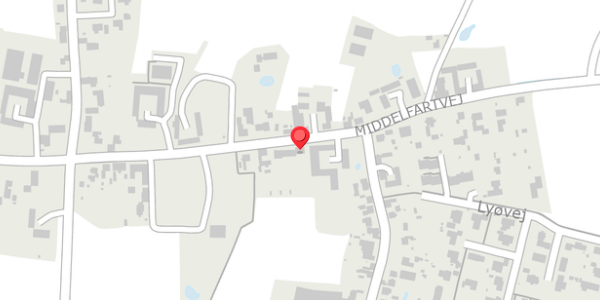 Trafikstøjkort på Middelfartvej 82, . , 5466 Asperup