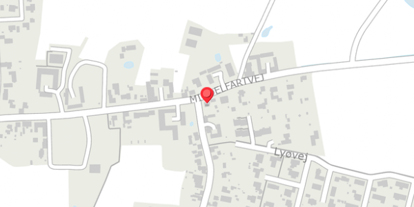 Trafikstøjkort på Middelfartvej 86, . , 5466 Asperup