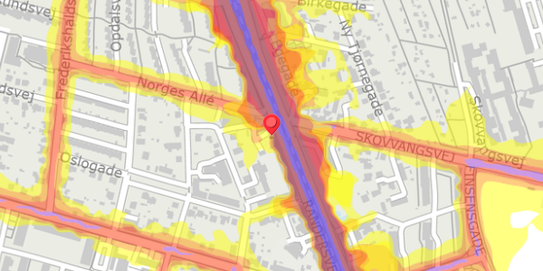 Trafikstøjkort på Randersvej 67, 2. , 8200 Aarhus N