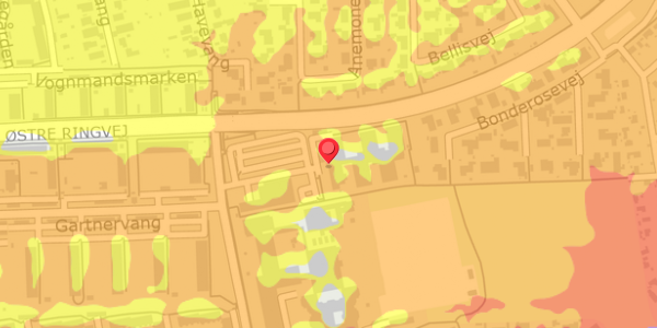 Trafikstøjkort på Astersvej 9, . 310, 4000 Roskilde