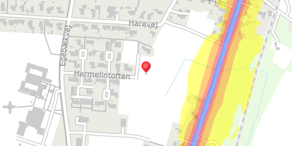 Trafikstøjkort på Hermelintoften 35, . , 6760 Ribe