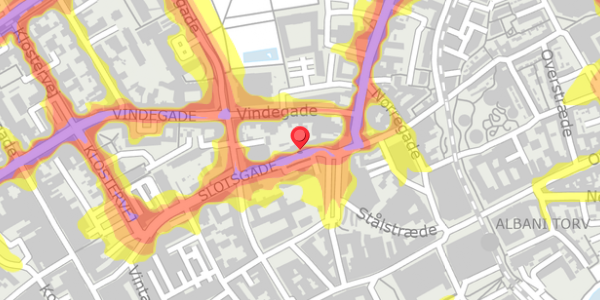 Trafikstøjkort på Slotsgade 5, . , 5000 Odense C