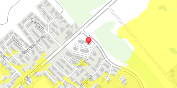 Trafikstøjkort på Højen 4, 4100 Ringsted