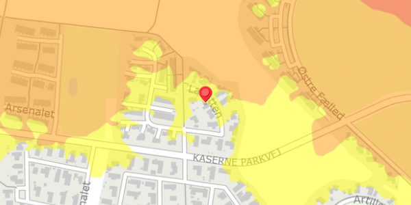 Trafikstøjkort på Lavetten 24, 4100 Ringsted