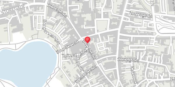 Trafikstøjkort på Bispegade 18, 6100 Haderslev