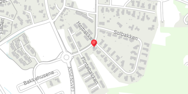 Trafikstøjkort på Solbakken 43, 5560 Aarup