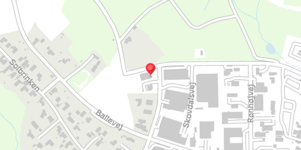 Trafikstøjkort på Skovdalsvej 28, 8300 Odder