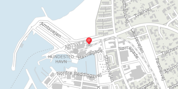 Trafikstøjkort på Amtsvejen 10, . , 3390 Hundested