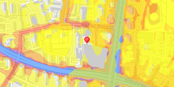 Trafikstøjkort på Herlev Torv 24, 2730 Herlev