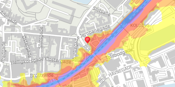 Trafikstøjkort på Buen 3, 6000 Kolding