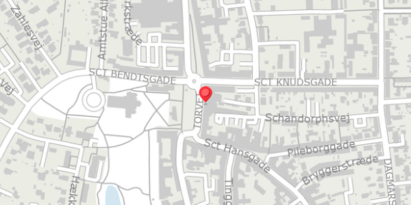 Trafikstøjkort på Torvet 8, 4100 Ringsted