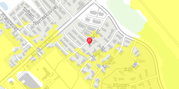 Trafikstøjkort på Højen 9, 4100 Ringsted