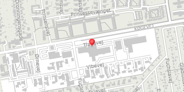 Trafikstøjkort på Tranevej 2, 4100 Ringsted