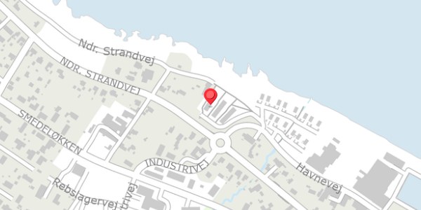 Trafikstøjkort på Havnevej 48, 3770 Allinge