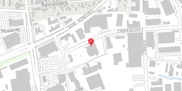 Trafikstøjkort på Fabriksvej 6, 6000 Kolding