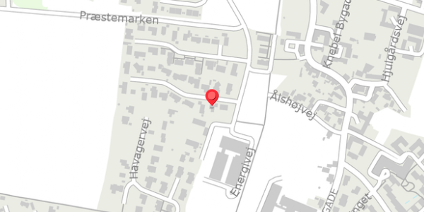 Trafikstøjkort på Energivej 116, 8420 Knebel