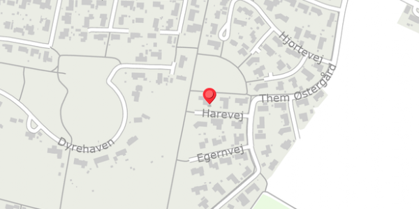 Trafikstøjkort på Harevej 6, 8653 Them