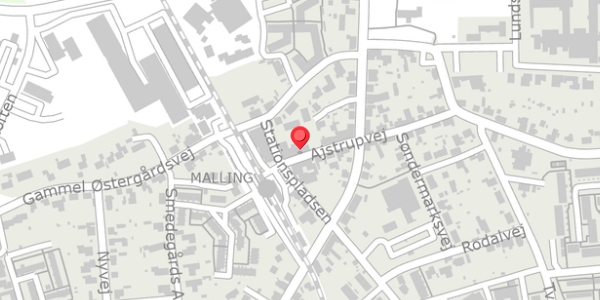 Trafikstøjkort på Ajstrupvej 1, 8340 Malling