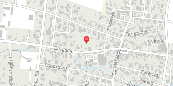Trafikstøjkort på Brogade 26B, 9370 Hals