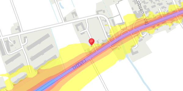 Trafikstøjkort på Thyvej 28, 9460 Brovst