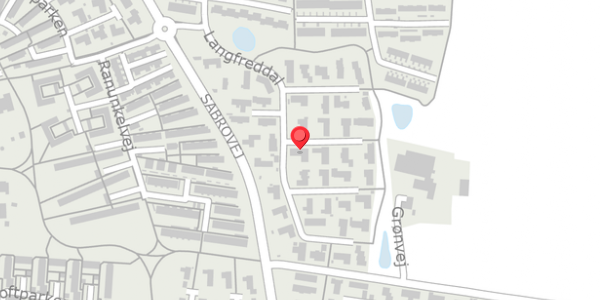 Trafikstøjkort på Langfreddal 33, . , 8471 Sabro