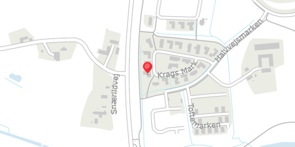 Trafikstøjkort på Krags Mark 22, 8300 Odder