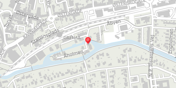 Trafikstøjkort på Åholmen 1, 8500 Grenaa