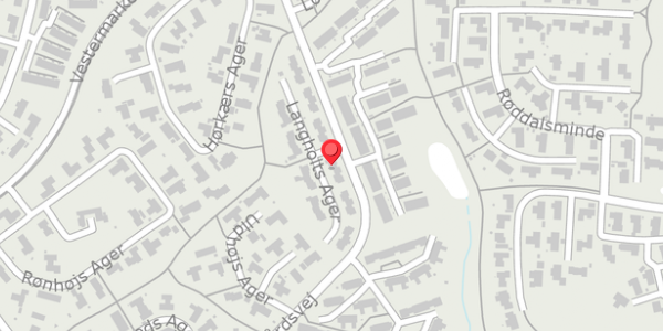 Trafikstøjkort på Langholts Ager 1, . , 8300 Odder