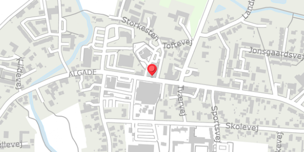Trafikstøjkort på Algade 28, 5683 Haarby