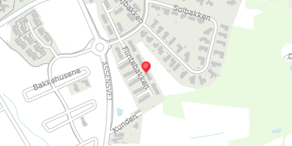 Trafikstøjkort på Flintebakken 9, 5560 Aarup