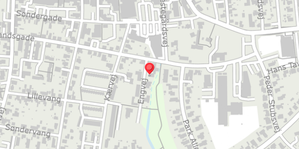 Trafikstøjkort på Engvej 1, 9600 Aars