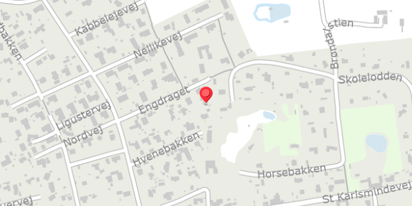 Trafikstøjkort på Engdraget 12, 3390 Hundested
