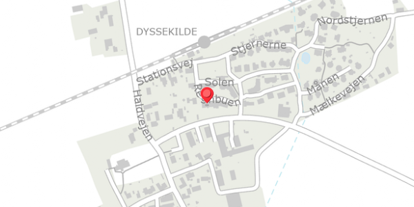 Trafikstøjkort på Regnbuen 11, 3390 Hundested