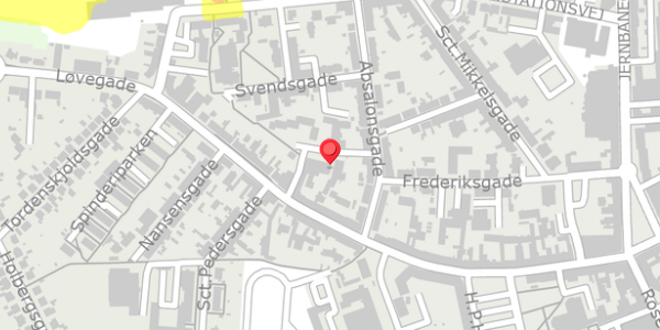 Trafikstøjkort på Eriksgade 1F, . , 4200 Slagelse